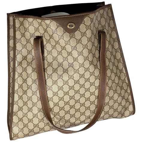 large gucci vintage tote|Gucci bag old collection.